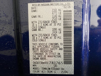 2026 Nissan Rogue SV