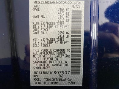 2026 Nissan Rogue SV