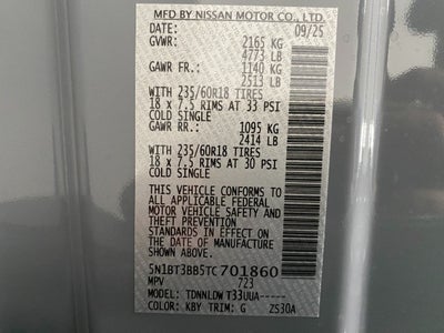 2026 Nissan Rogue SV