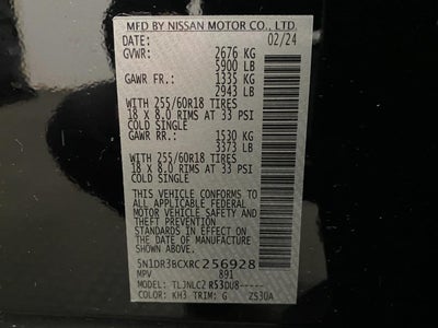 2024 Nissan Pathfinder SV