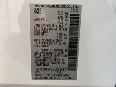 2026 Nissan Pathfinder Rock Creek®