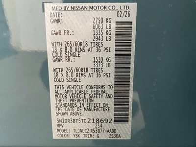 2026 Nissan Pathfinder Rock Creek®