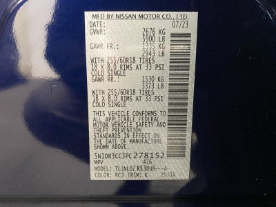 2023 Nissan Pathfinder SL 4WD