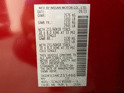 2024 Nissan Pathfinder SL