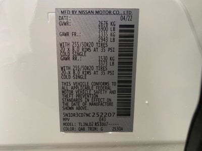 2022 Nissan Pathfinder SL 4WD