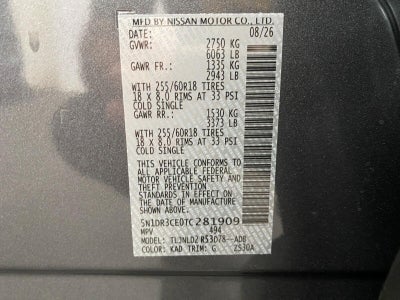 2026 Nissan Pathfinder SL