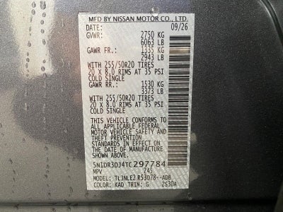 2026 Nissan Pathfinder Platinum