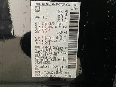 2026 Nissan Pathfinder Platinum