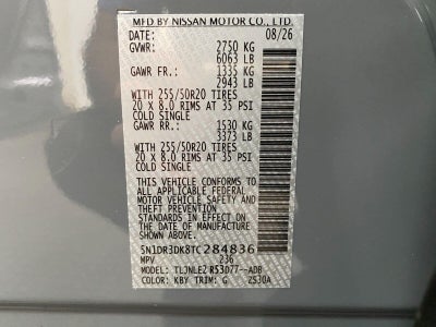 2026 Nissan Pathfinder Platinum