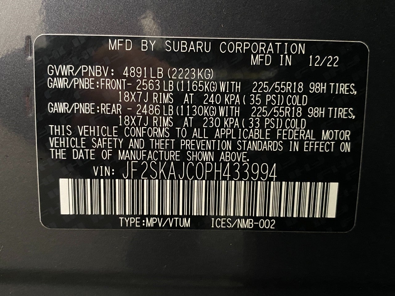 2023 Subaru Forester Sport CVT