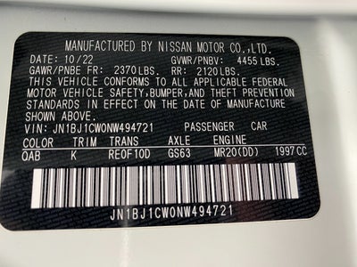 2022 Nissan Rogue Sport SL