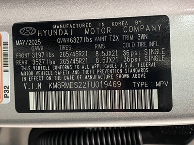 2026 Hyundai Palisade Calligraphy AWD