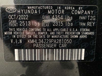 2023 Hyundai Sonata Limited 1.6T