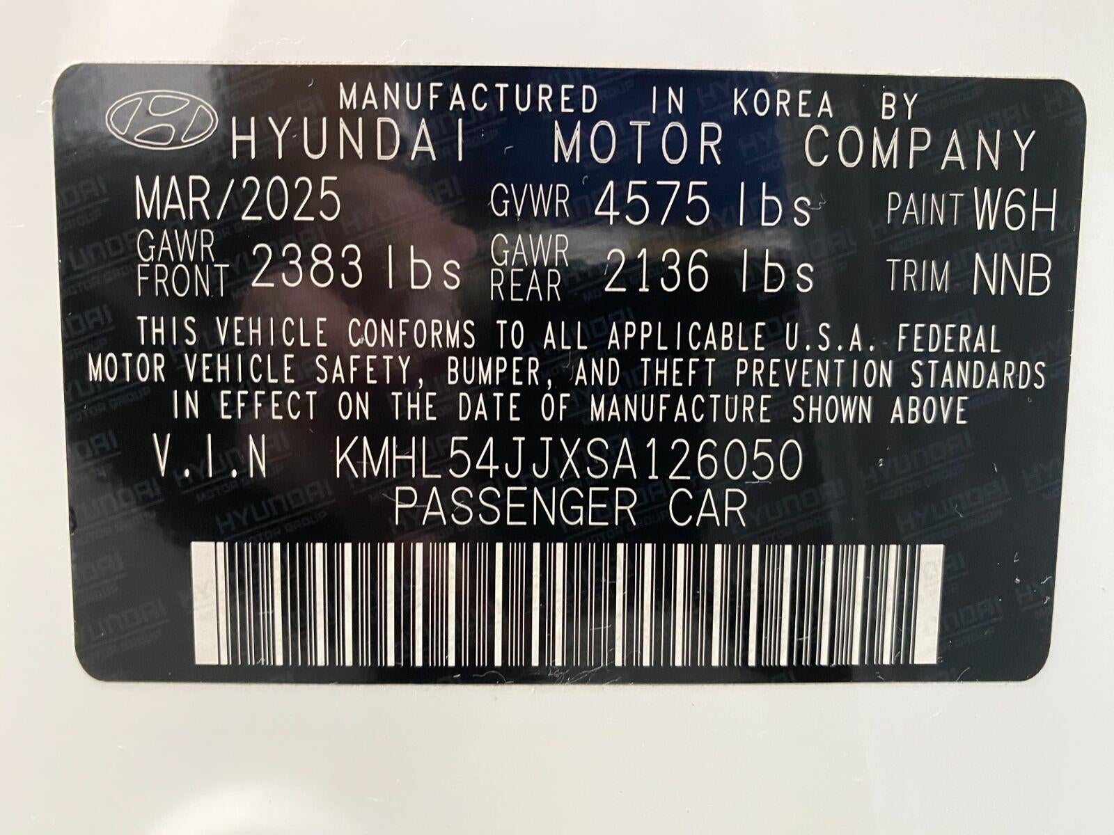 2025 Hyundai Sonata Hybrid Limited FWD