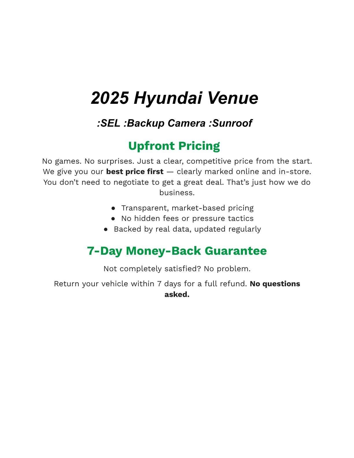 2025 Hyundai Venue SEL IVT