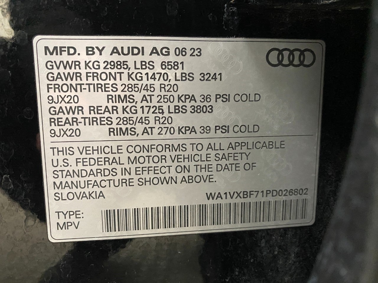 2023 Audi Q7 Prestige 55 TFSI quattro