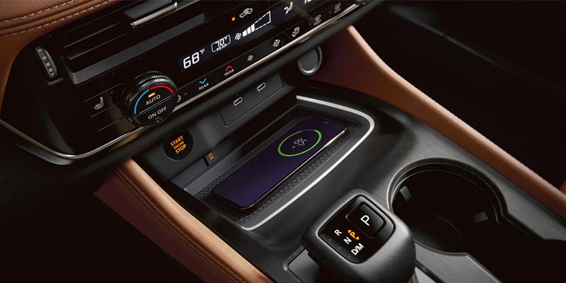 Close-up of Nissan car interior